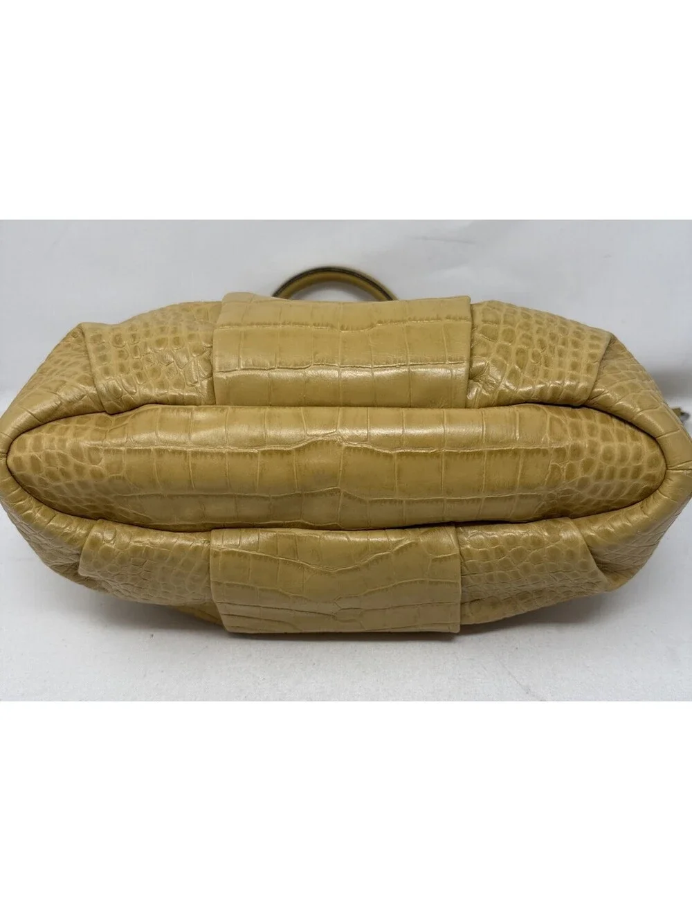 COACH Madison Sophia Embossed Croc Leather Satchel Bag